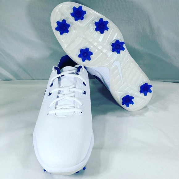 New Nike Vapor Pro Golf White Blue Mens Golf Shoe - Picture 3 of 9